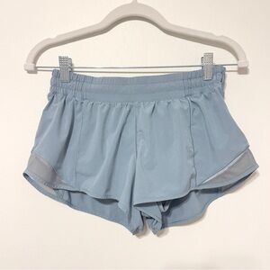 lululemon athletica Light Blue Women shorts hotty hot